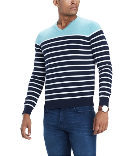 Tommy Hilfiger Mens Signature Coast Pullover Sweater navy XS