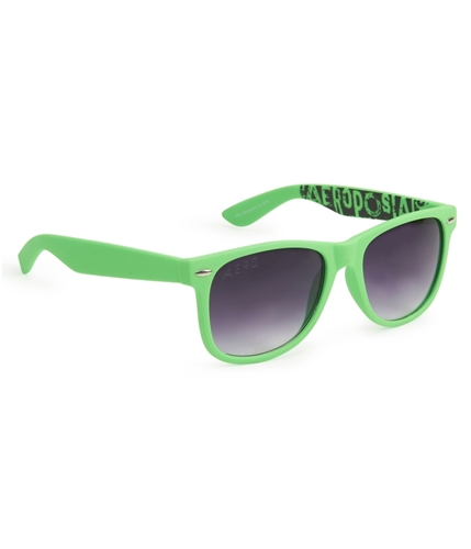 Aeropostale Mens Neon Logo Round Frame Classic Sunglasses neongreen