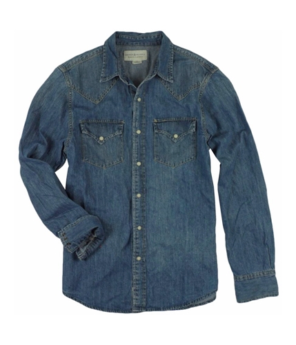 Ralph Lauren Mens Western Denim Button Up Shirt ltwsh S