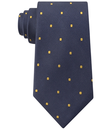 Michael Kors Mens Dastardly Dot Necktie blue One Size