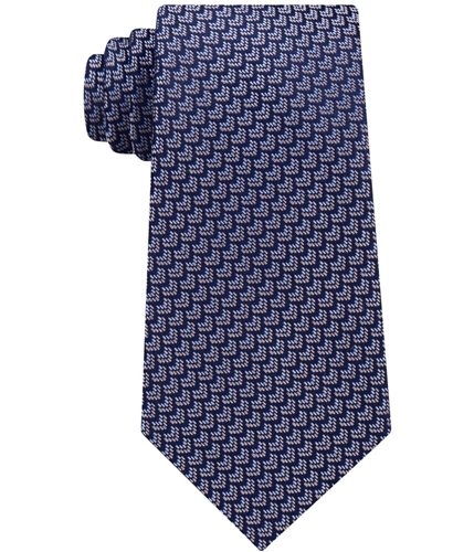 Michael Kors Mens Geometric Self-tied Necktie 200 One Size