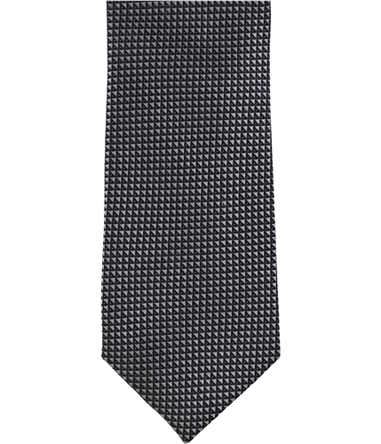Michael Kors Mens Micro Luxe Triangles Self-tied Necktie black One Size