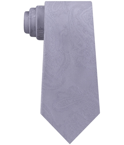 Michael Kors Mens Twill Paisley Self-tied Necktie gray One Size