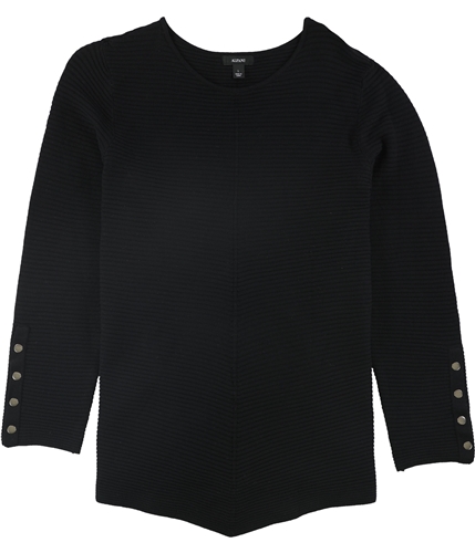 Alfani Womens Snap Detail Pullover Sweater black M