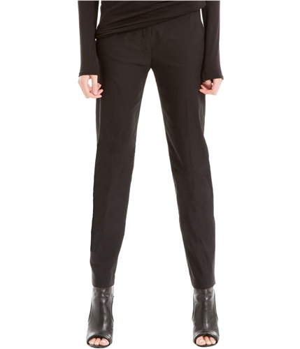 Max Studio London Womens Flat Front Casual Trouser Pants black 2x28