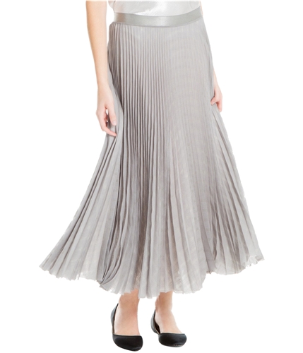 Max Studio London Womens Pleated A-line Skirt grywht XS
