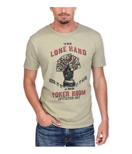 Lucky Brand Mens Lone Hand Poker Graphic T-Shirt 340 M