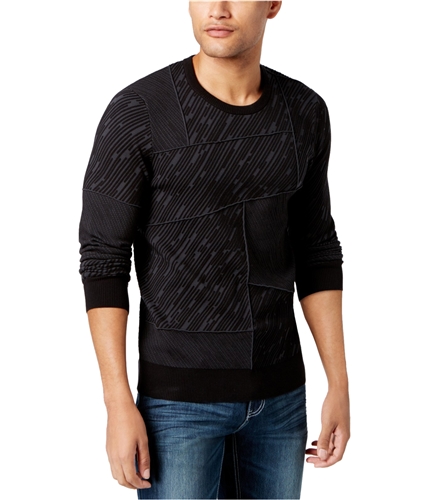 I-N-C Mens Paneled Pullover Knit Sweater