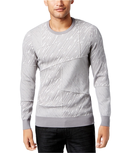 I-N-C Mens Paneled Pullover Knit Sweater deepblack M