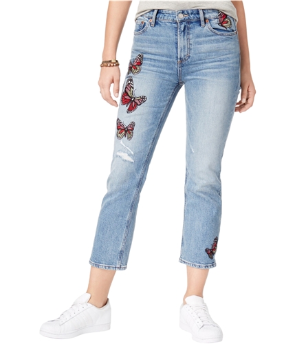 Lucky Brand Womens Bridgette Embroidered Cropped Jeans alm 30x26