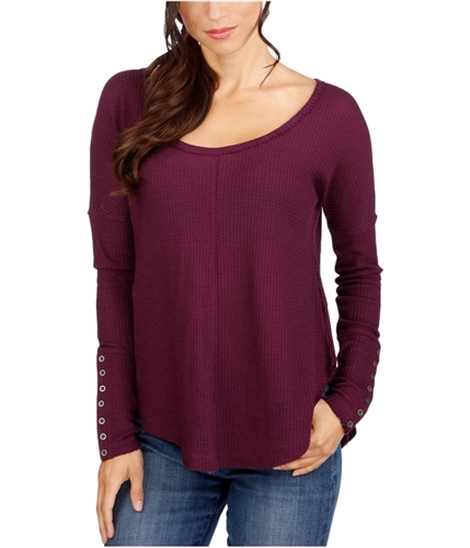 Lucky Brand Womens Thermal Pullover Blouse 589 S