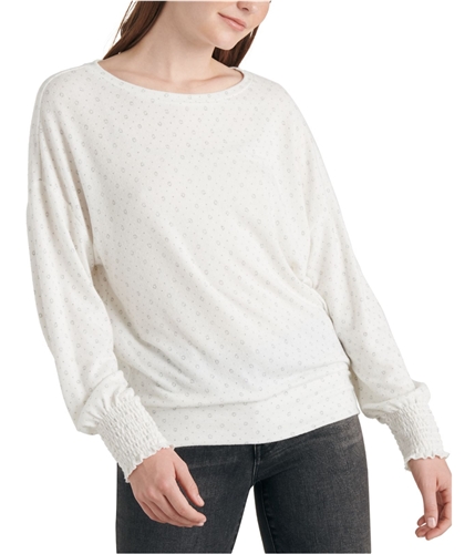 Lucky Brand Womens Cloud Pullover Sweater ivory L