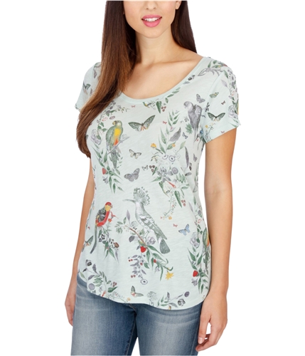 Lucky Brand Womens Pretty As A Bird Graphic T-Shirt mnm XS