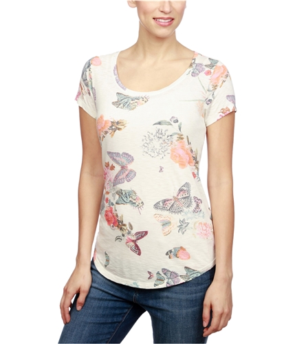 Buy a Lucky Brand Womens Printed Basic T-Shirt, TW2