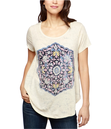 Lucky Brand Womens Mosaic Graphic T-Shirt nml XS