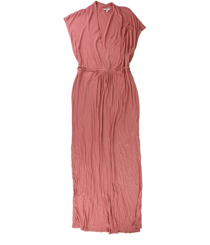 Lucky Brand Womens Ribbed Maxi Dress pink XS