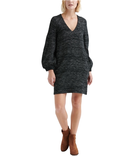 Lucky Brand Womens Knit Shift Sweater Dress 960 S