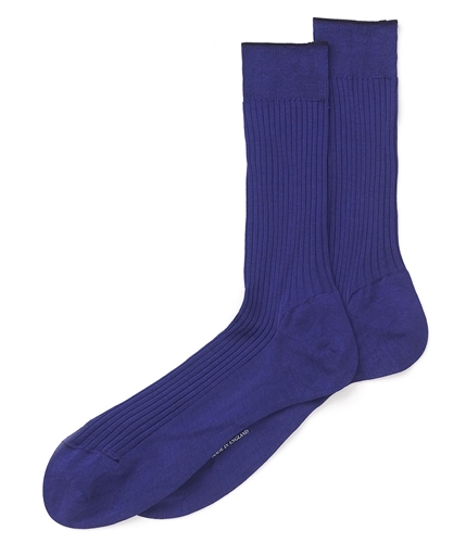 Turnbull & Asser Mens Mid Calf Dress Socks navy 11.5