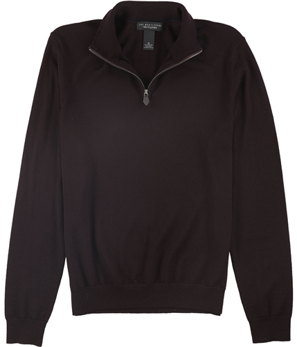 The Men's Store Mens Quarter-Zip Pullover Sweater raisin M