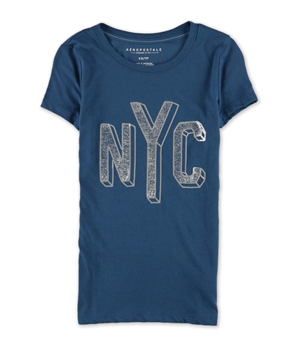 Aeropostale Womens Sequin NYC Embellished T-Shirt 493 XS