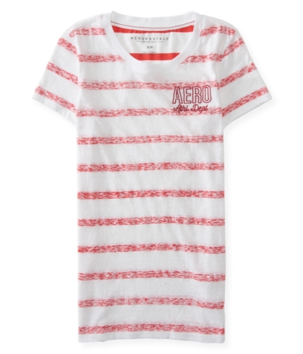 Aeropostale Womens Striped Ath. Dept Embellished T-Shirt 614 XS