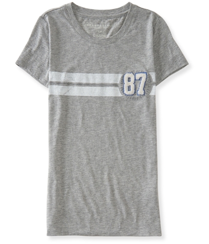 Aeropostale Womens Stripe 87 Embellished T-Shirt 052 XS
