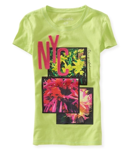 Aeropostale Womens Nyc And Embellished T-Shirt 349 XS