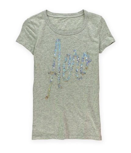Aeropostale Womens Metallic Sequin Embellished T-Shirt 052 S
