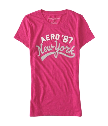 Aeropostale Womens New York Script Embellished T-Shirt 589 XS