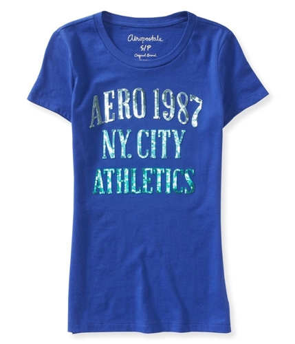 Aeropostale Womens Sequined Applique Embellished T-Shirt 434 XS