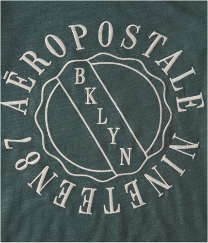 Aeropostale Womens Bklyn Nineteen 87 Embellished T-Shirt 187 XS