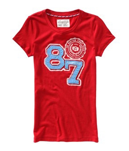 Aeropostale Womens Embroidered Trademark #87 Graphic T-Shirt redcla XS