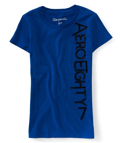 Aeropostale Womens Sequined Logo Embellished T-Shirt 173 M