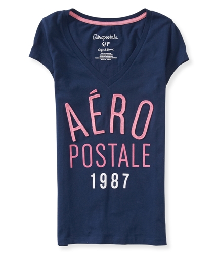 Aeropostale Womens AERO Stack Embellished T-Shirt 413 XL