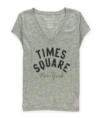 Aeropostale Womens Sequined Times Square Embellished T-Shirt 052 XL