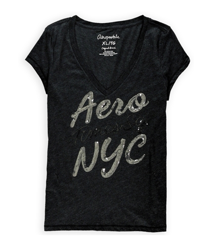 Aeropostale Womens Times Sq. NYC Embellished T-Shirt 001 XL