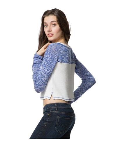 Aeropostale Womens Colorblock Cropped Pullover Sweater 471 L