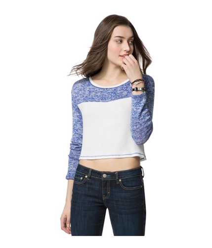 Aeropostale Womens Colorblock Cropped Pullover Sweater 471 XS