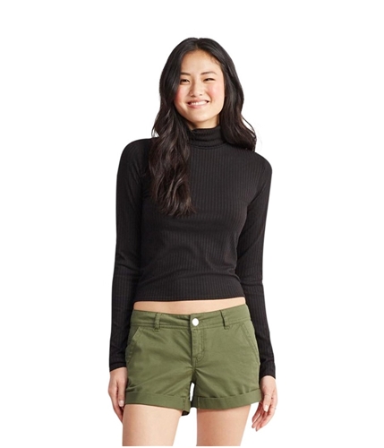Aeropostale Womens Ribbed Turtleneck Pullover Sweater 001 XS