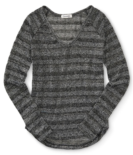 Aeropostale Womens Long Sleeve Knit Raglan Top Pullover Sweater 001 XS