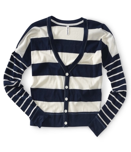 Aeropostale Womens Lightweight Stripe Knit Sweater 404 L