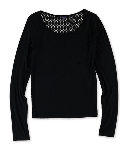 Aeropostale Womens Crochet Back Basic T-Shirt 001 XS