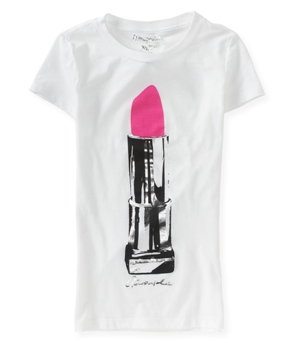 Aeropostale Womens Foil Lipstick Graphic T-Shirt 102 XS
