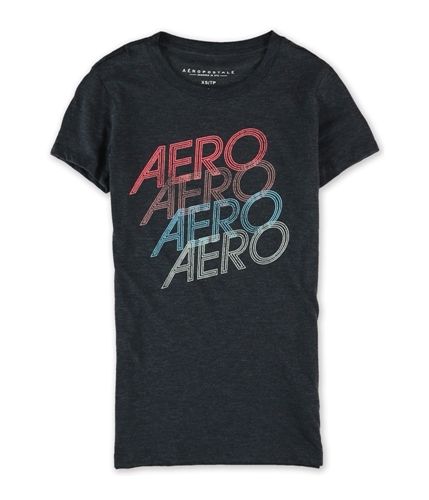 Aeropostale Womens Neon Stacked Graphic T-Shirt 001 XS