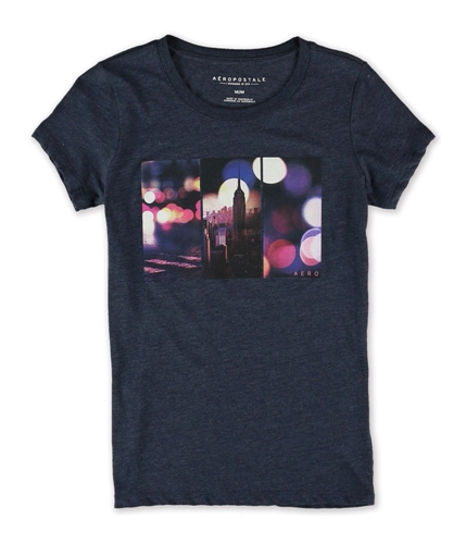 Aeropostale Womens NY City Lights Graphic T-Shirt 033 XS