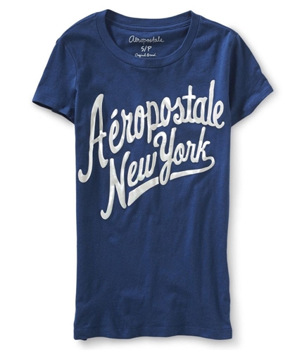 Aeropostale Womens New York Script Graphic T-Shirt 402 XS