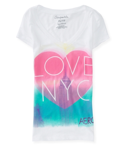Aeropostale Womens Love NYC Graphic T-Shirt 102 XS