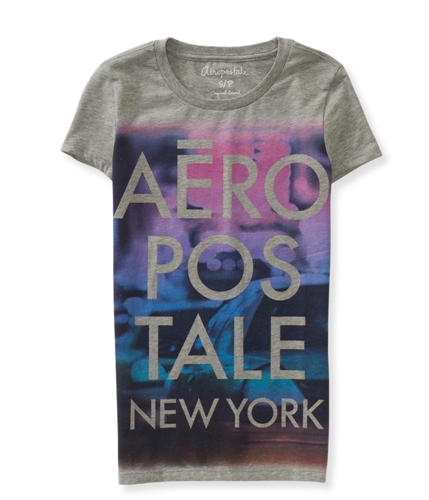 Aeropostale Womens Stacked Glitter Graphic T-Shirt 52 XS