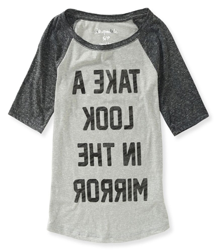 Aeropostale Womens Reverse lettering Graphic T-Shirt 052 XS