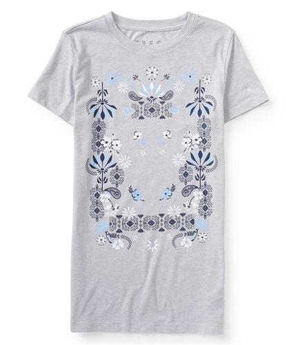 Aeropostale Womens Flower Frame Graphic T-Shirt 052 M